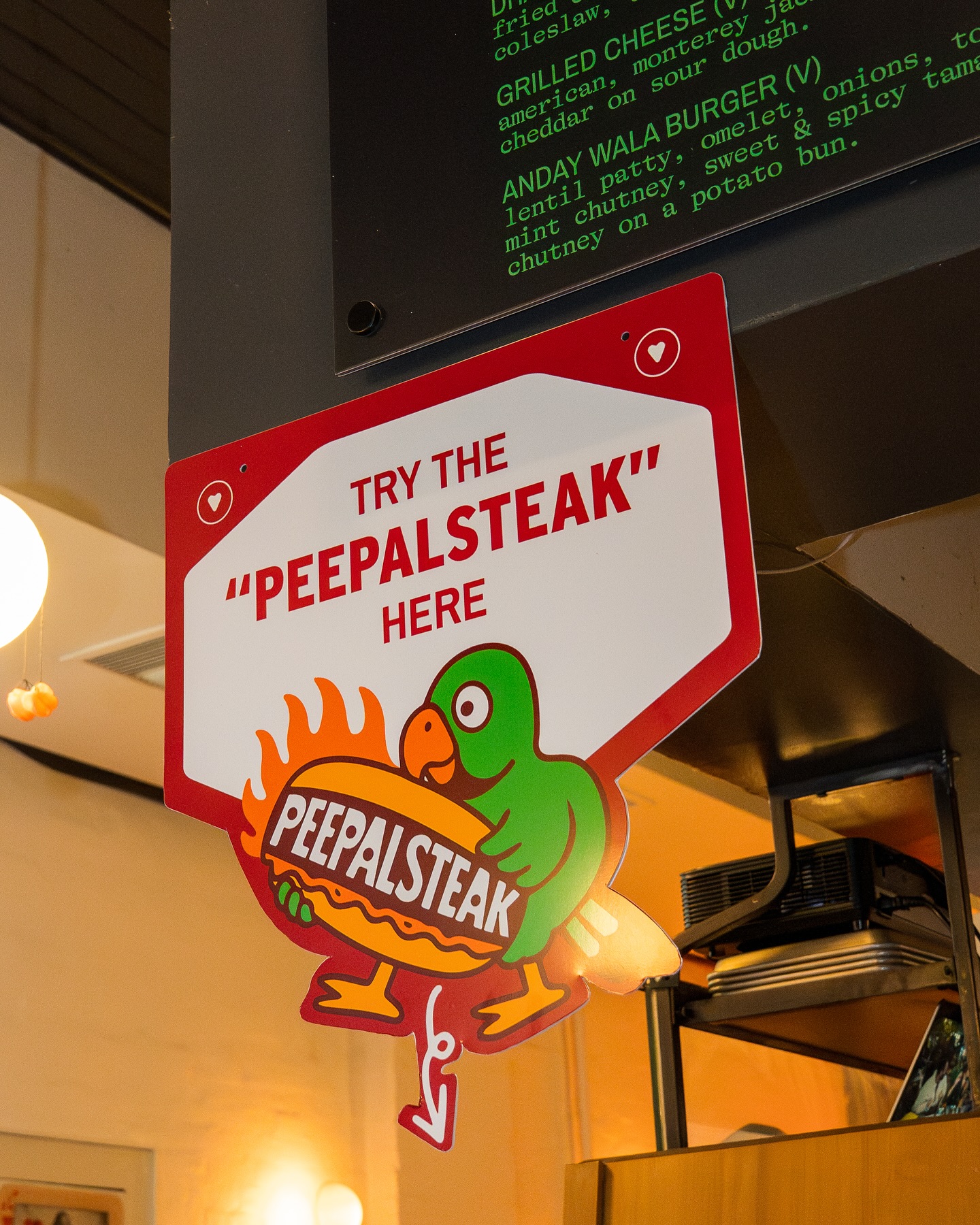 Instagram post with the caption: 'THE PEEPALSTEAK has officially landed at ALL @eat.namkeen lo...'